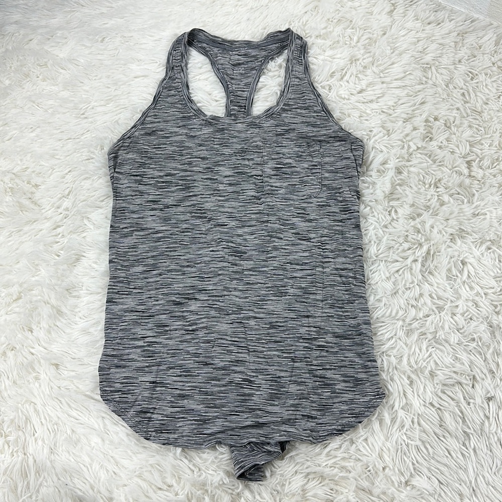 Lululemon Yogi Racer Back III 4 Color Space Dye White Black